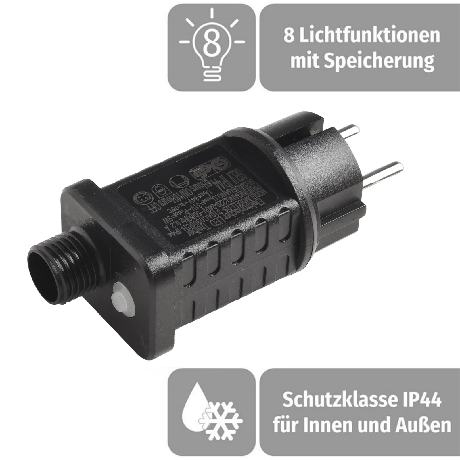 Outdoor Power For Christmas Lights - 31V 9W LED หม้อแปลงไฟฟ้าพร้อมตัวจับเวลาสำหรับไฟสตริงคริสต์มาสกลางแจ้งในร่ม IP44 กันน้ำ
