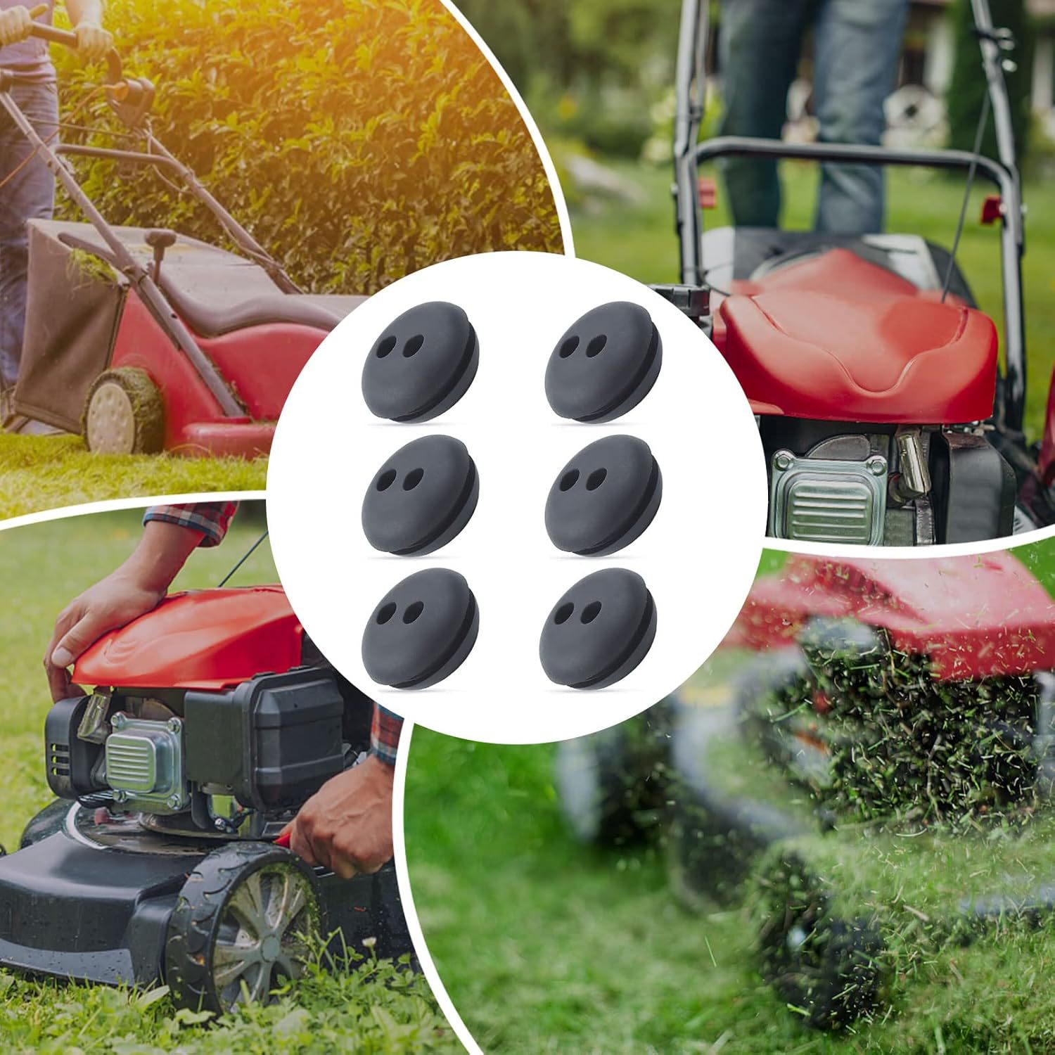 Outdoor Power Grommet - ยางหุ้มกันรั่วสำหรับรูถังขนาด 21 มม. ใช้กับเครื่องตัดหญ้า ซ่อมแซมท่อน้ำมันเชื้อเพลิง อะไหล่ทดแทน