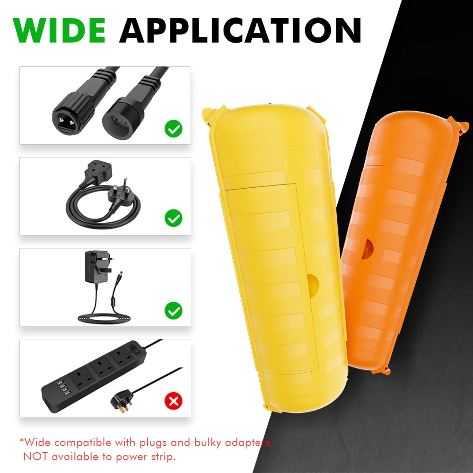 Extension Cord Outdoor - ฝาครอบสายไฟต่อภายนอกอาคาร IP44 ขนาด 29x11x7.5 ซม. กล่องไฟฟ้า