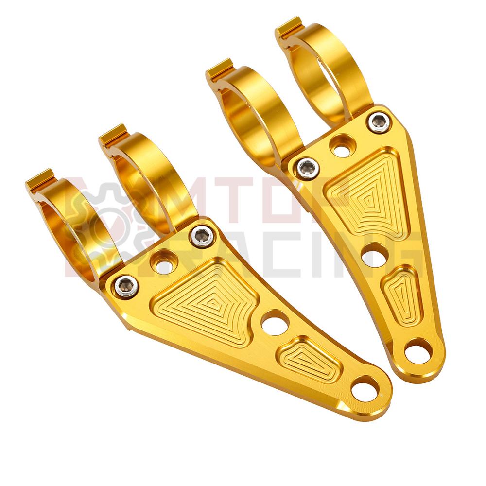Outdoor Power Usa - ฉากยึดไฟหน้า CNC สำหรับรถจักรยานยนต์ขนาด30มม. 33มม. 35มม. 37มม.
