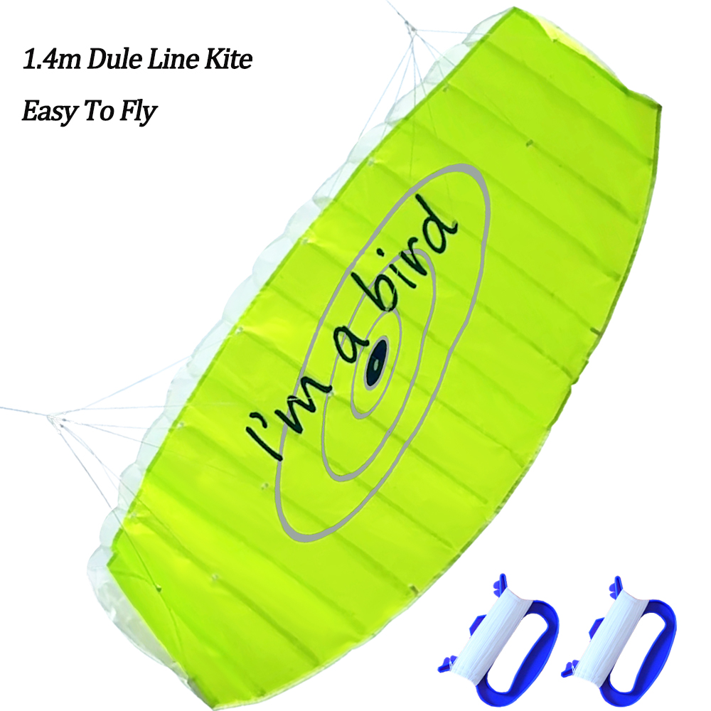 Outdoor Power Line - กีฬาบินว่าวกลางแจ้งแบบใหม่ ขนาด 1.4 เมตร พาราฟอยล์แบบสายคู่ สำหรับผู้เริ่มต้น