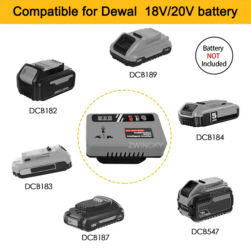 อินเวอร์เตอร์แปลงไฟ DC 18V เป็ - Outdoor Power Usa บทวิจารณ์และราคา