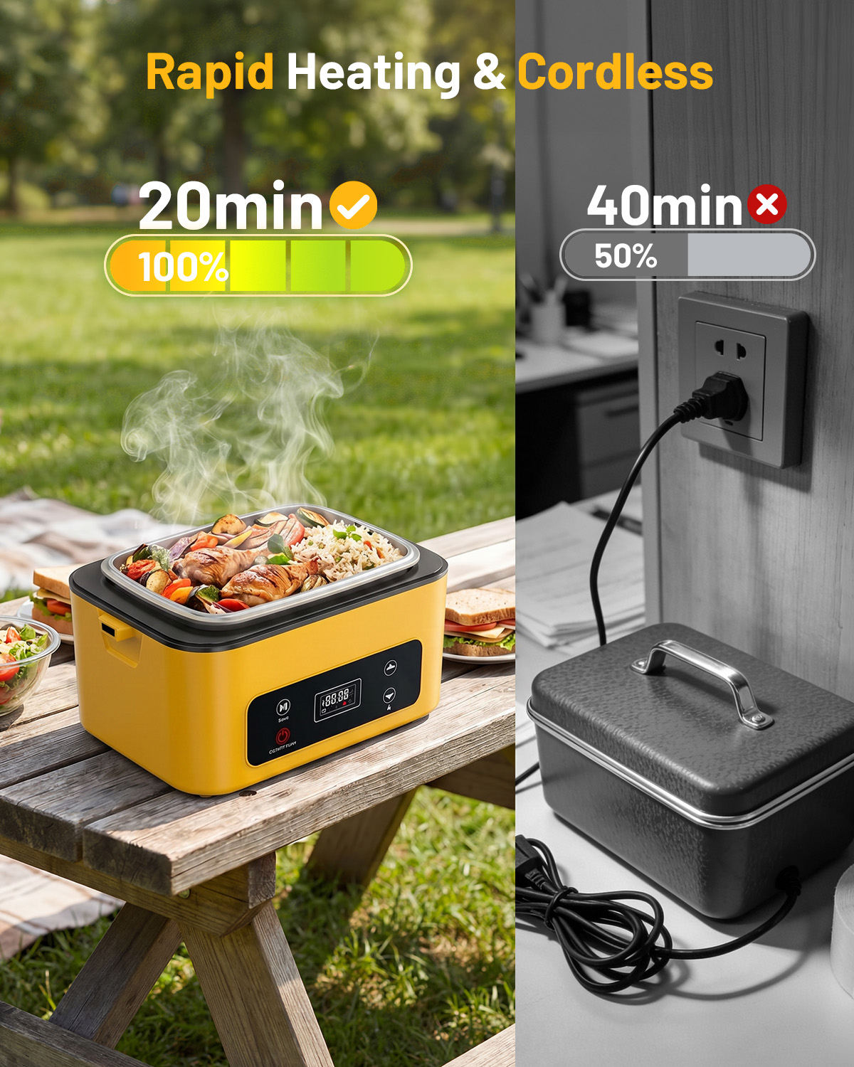 กล่องอาหารไฟฟ้า TaskStar ขนาด  - Outdoor Power Usa บทวิจารณ์และราคา