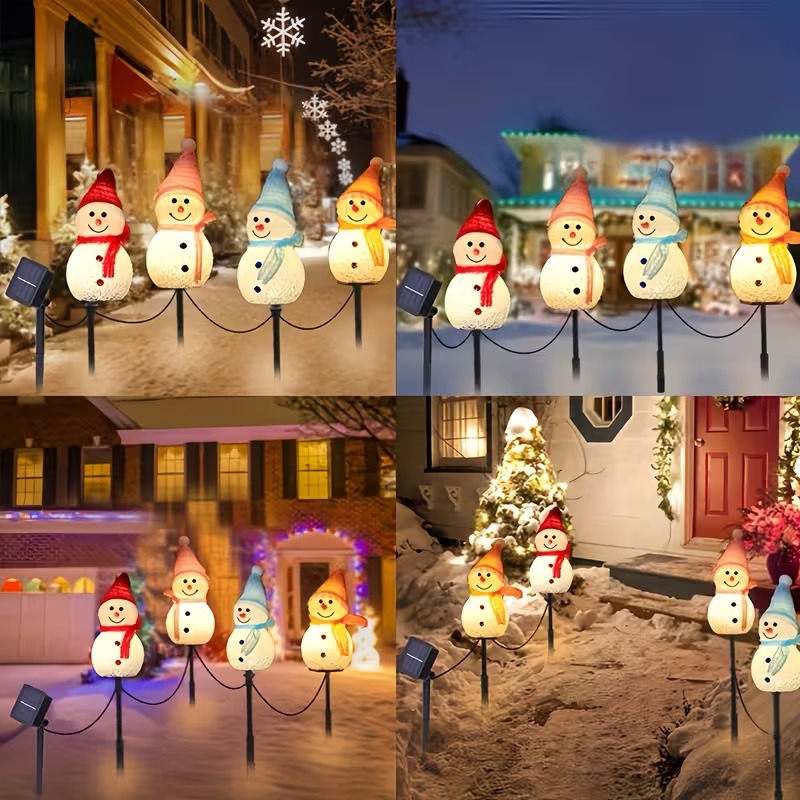 ไฟประดับรูปตุ๊กตาหิมะพลังงานแส - Outdoor Power For Christmas Lights บทวิจารณ์และราคา