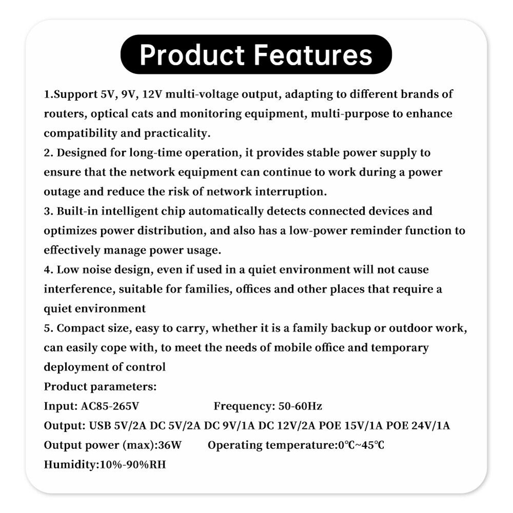 1018L 5V 9V 12V แบตเตอรี่สำรอง - Outdoor Uninterruptible Power Supply บทวิจารณ์และราคา