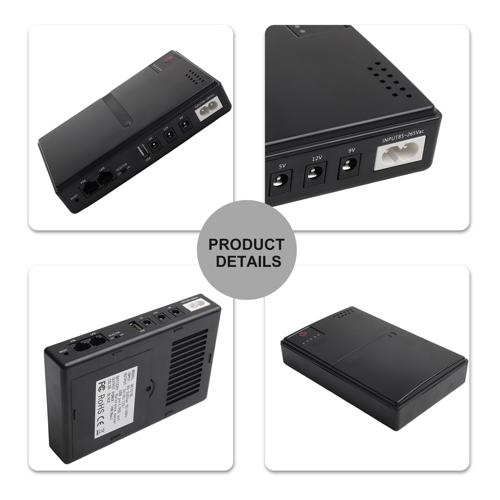 1018L 5V 9V 12V แบตเตอรี่สำรอง - Outdoor Uninterruptible Power Supply บทวิจารณ์และราคา