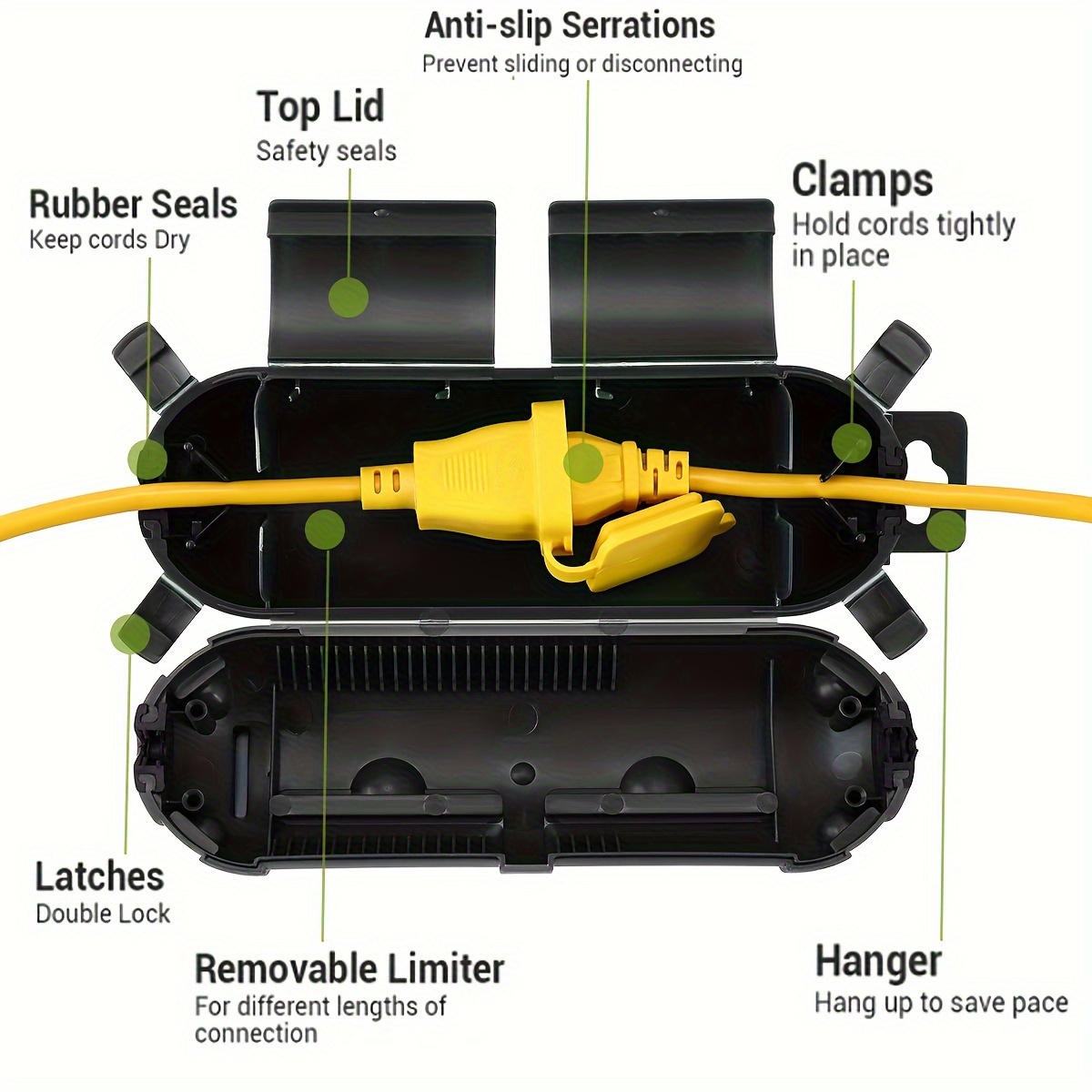 สายไฟต่อปลั๊กการเชื่อมต่อฝาครอ - Extension Cord Outdoor บทวิจารณ์และราคา