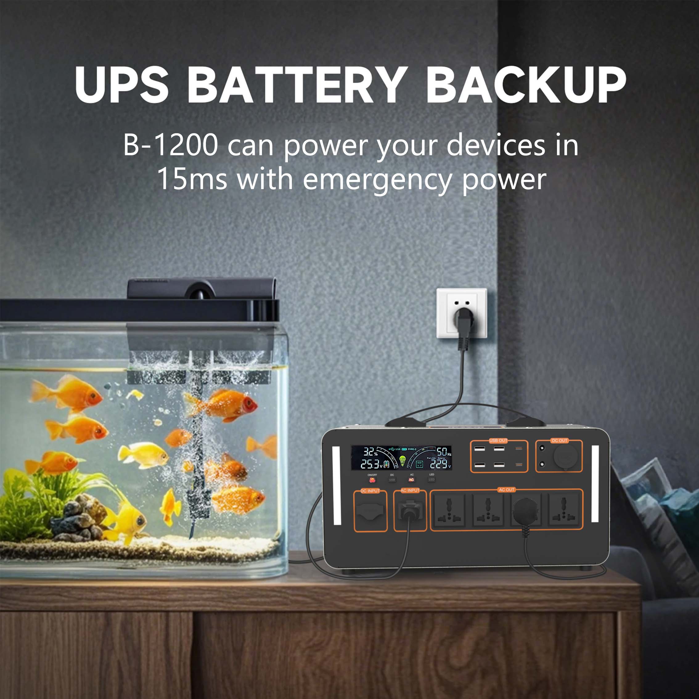 สถานีพลังงานแสงอาทิตย์แบบพกพา  - Outdoor Uninterruptible Power Supply บทวิจารณ์และราคา