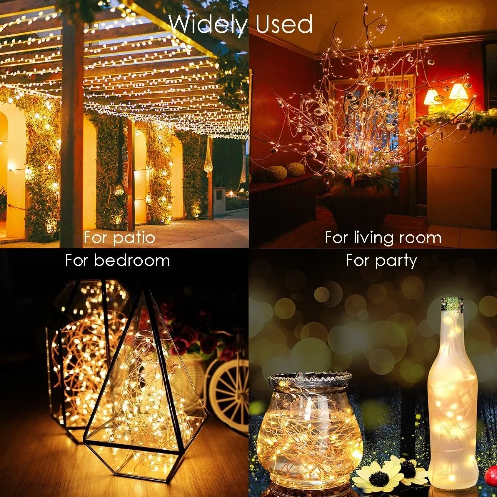 Solar String Fairy ไฟ12M 100LE - Outdoor Power For Christmas Lights บทวิจารณ์และราคา