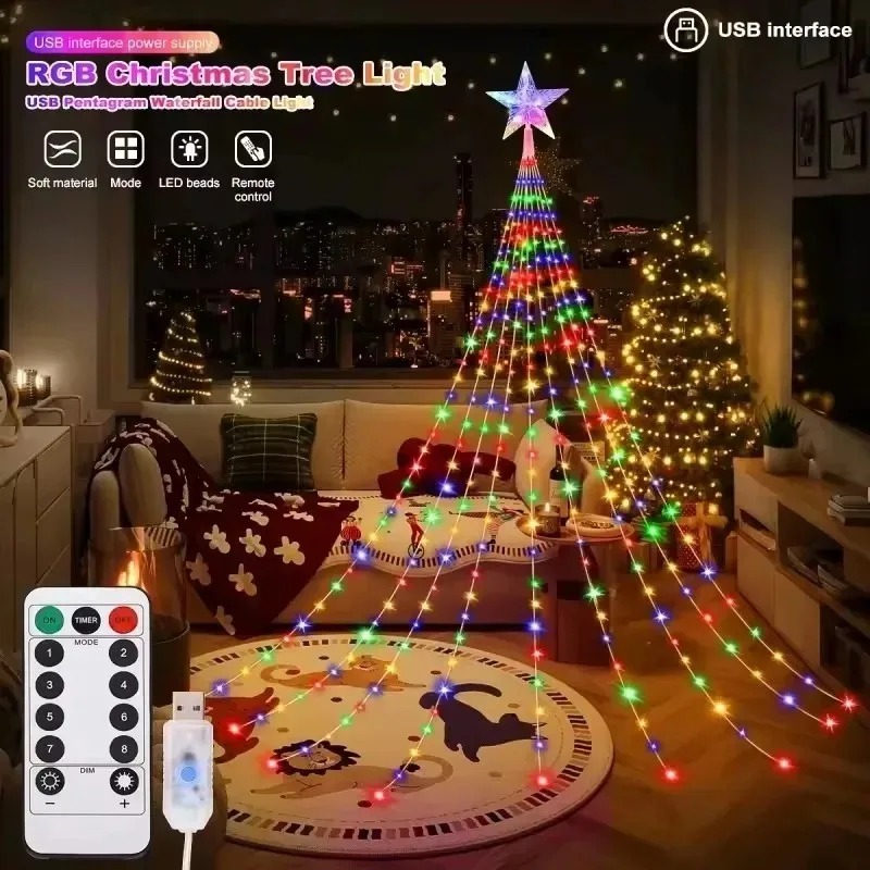 ไฟสาย LED รูปดาวแบบน้ำตก ใช้พล - Outdoor Power For Christmas Lights บทวิจารณ์และราคา