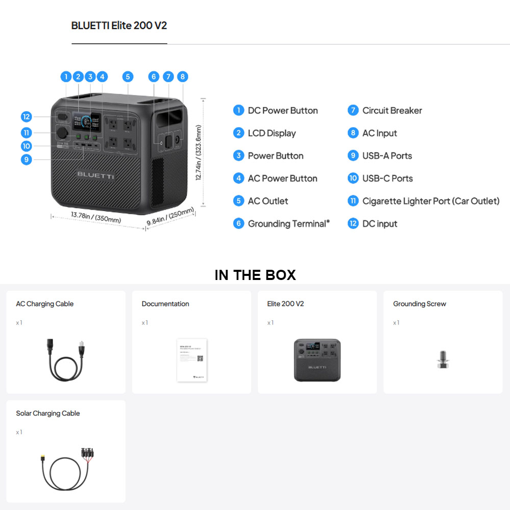 【รีนิว】BLUETTI Elite 200 V2 สถ - Outdoor Power Source บทวิจารณ์และราคา