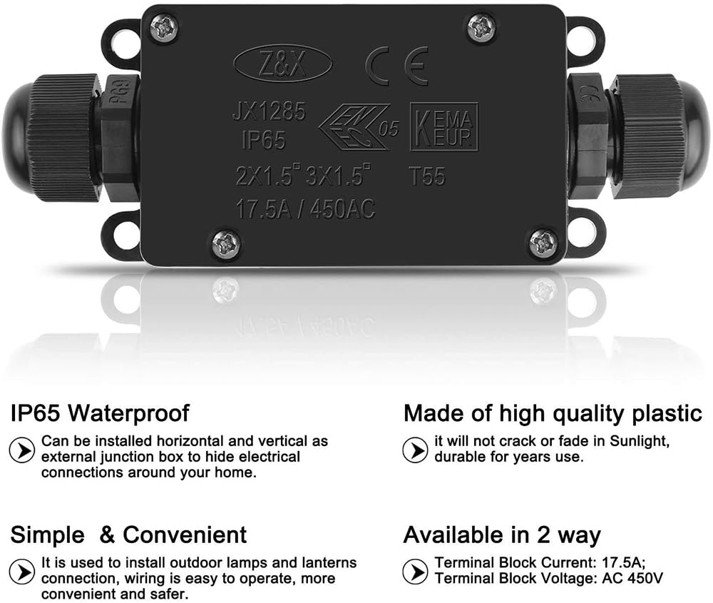 กล่องรวมสายไฟกันน้ำกลางแจ้ง 2  - Outdoor Power Line บทวิจารณ์และราคา