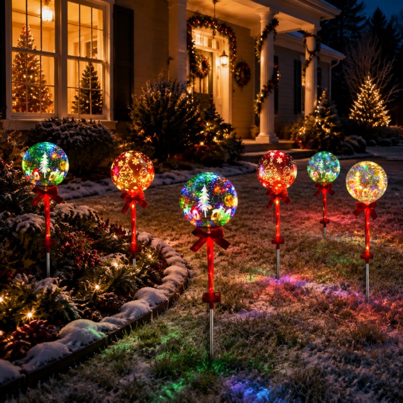โคมไฟ LED รูปทรงลูกบอลคริสต์มา - Outdoor Power For Christmas Lights บทวิจารณ์และราคา