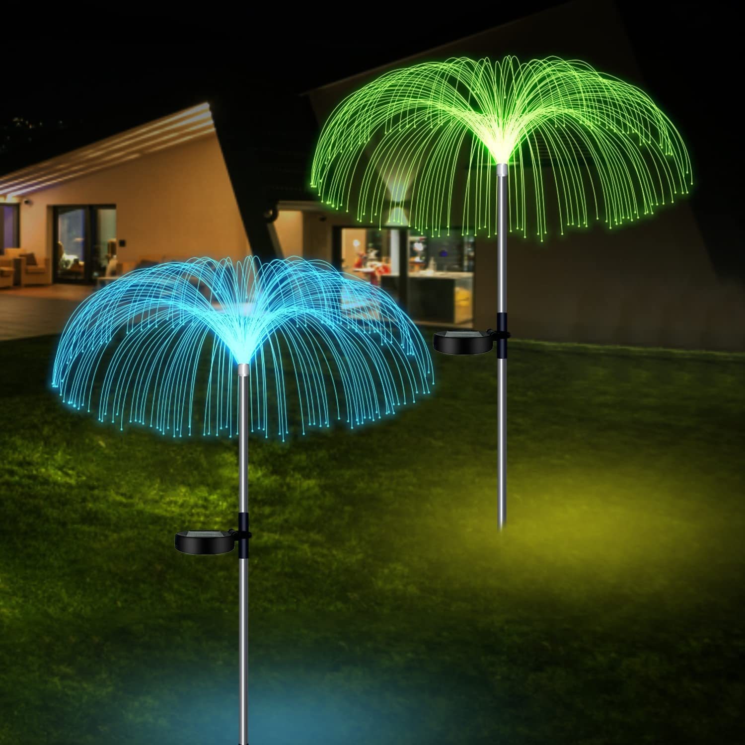 ไฟสวนรูปแมงกะพรุน LED พลังงานแ - Outdoor Power For Christmas Lights บทวิจารณ์และราคา